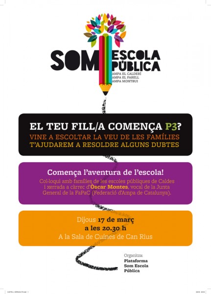 Cartell Som Escola Pública